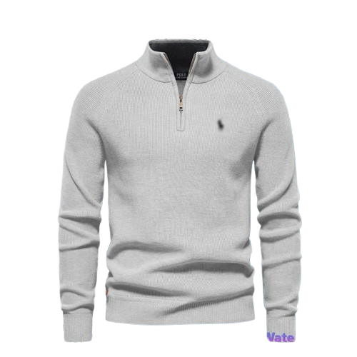 Cambridge Textured Zip Sweater