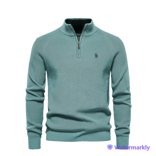 Cambridge Textured Zip Sweater