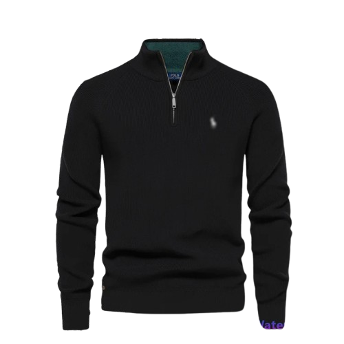 Cambridge Textured Zip Sweater