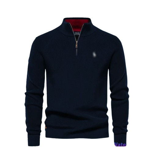 Cambridge Textured Zip Sweater
