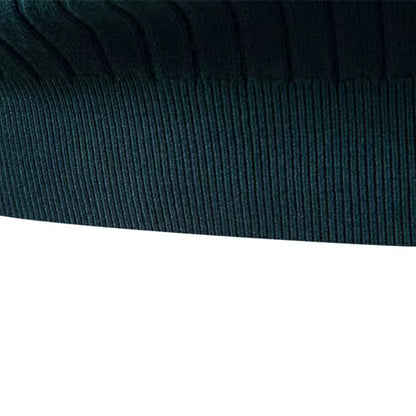 Men's Turtleneck Striped Knit Sweater – Warm, Casual Winter Pullover by Aiopeson