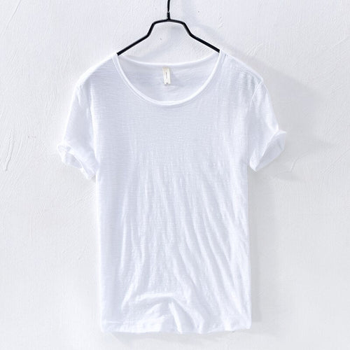 Men’s 100% Cotton Classic Crew Neck T-Shirt – Soft, Breathable Summer Tee