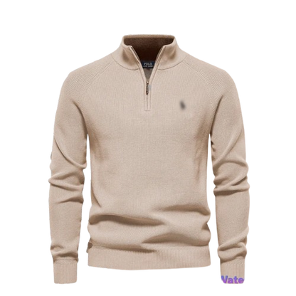 Cambridge Textured Zip Sweater