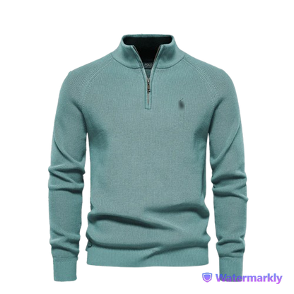 Cambridge Textured Zip Sweater