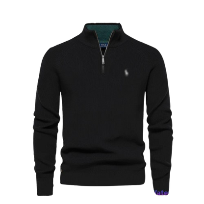 Cambridge Textured Zip Sweater