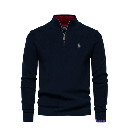 Cambridge Textured Zip Sweater